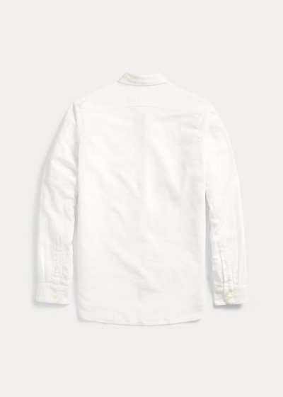 Ralph Lauren Cotton-Linen Dobby Arbejdsskjorter Herre Danmark (LFVSK8597)